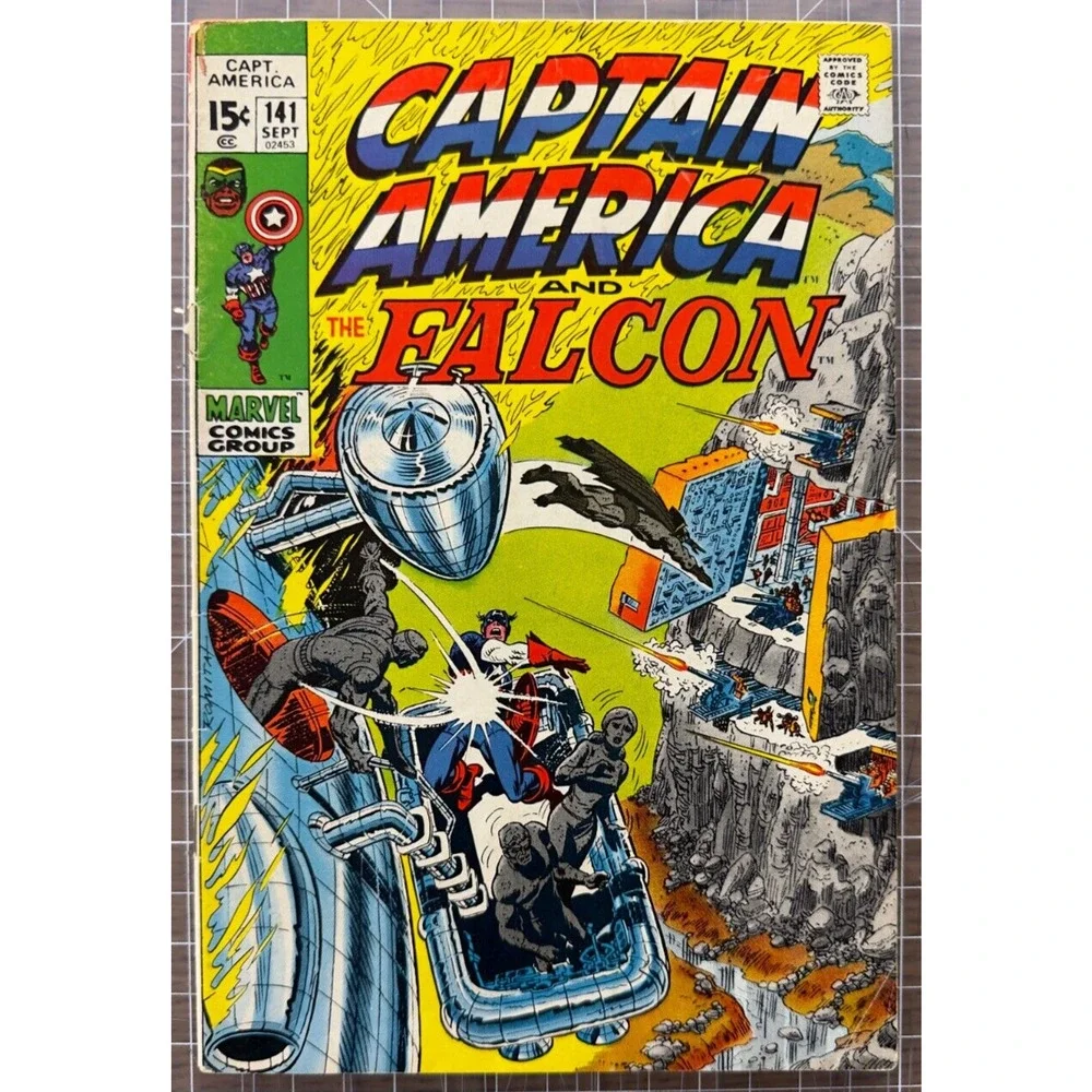 Captain America 141 Marvel Comic 1971 Falcon Grey Gargoyle Nick Fury 2.5-3.5